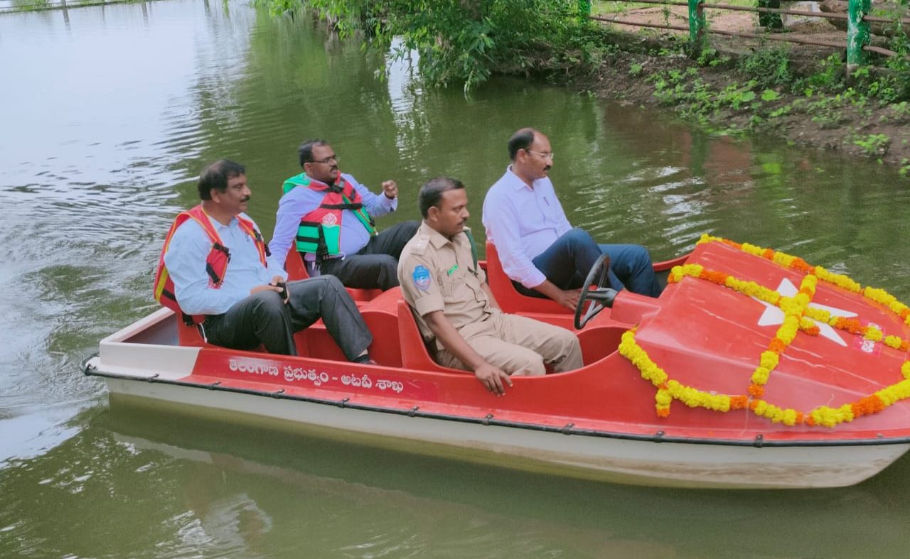 Boating in Adilabad Haritha Vanam